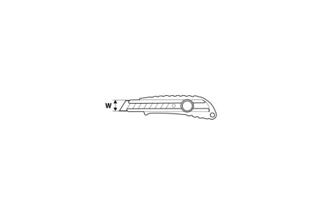 Купить Нож технический 18 мм  обрезиненный  винтовой фиксатор  TOPEX  17B118 фото №2