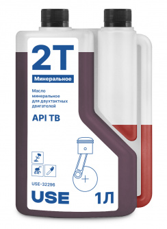 Купить Масло USE 2-х тактное минеральное API TB  с дозатором 1 л     USE-30018 фото №1