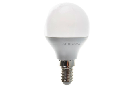 Купить Лампа LL-E-G45-7W-230-4K-E14  шар  нейтр  Eurolux фото №1