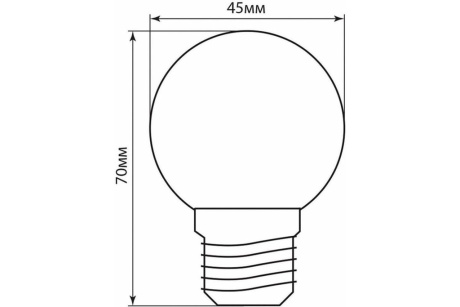 Купить Лампа LED LB-37 1W E27 красный  FERON фото №10