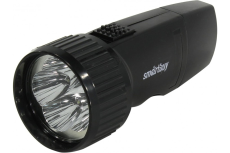 Купить Аккумуляторный светодиодный фонарь Smartbuy 5 LED с прямой зарядкой  черный SBF-44-B фото №1
